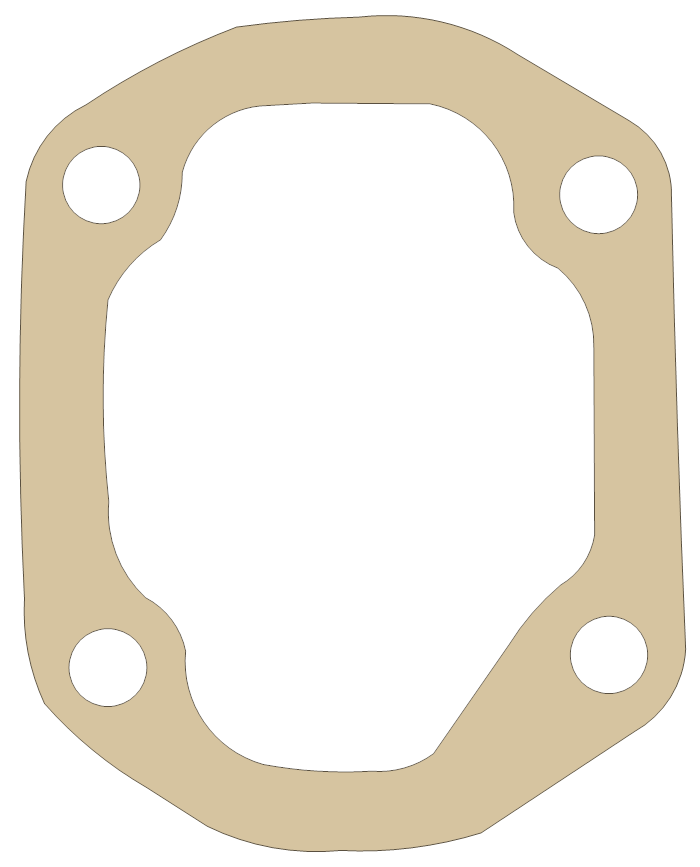 Honda Z50R Cylinder Head Cover gasket outline