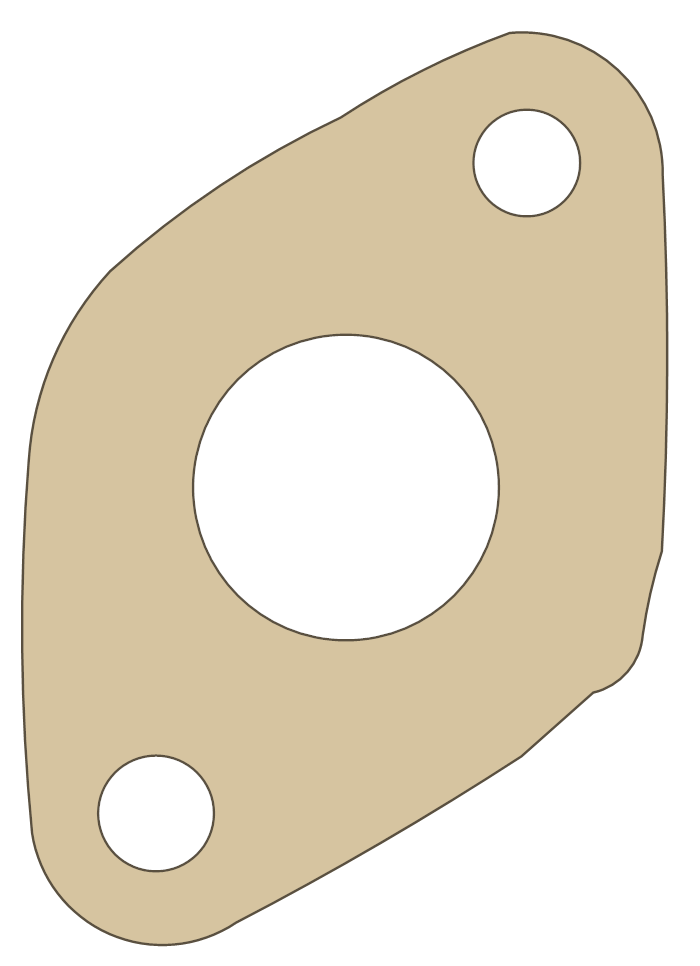 Honda Z50R Insulator gasket outline