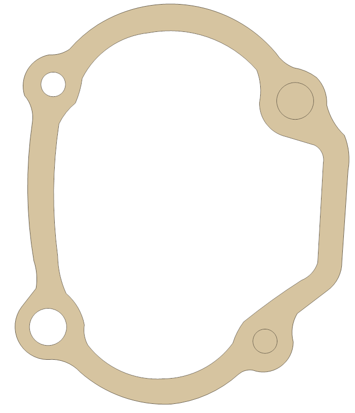 Honda CT90K Sub Trans Cover gasket outline