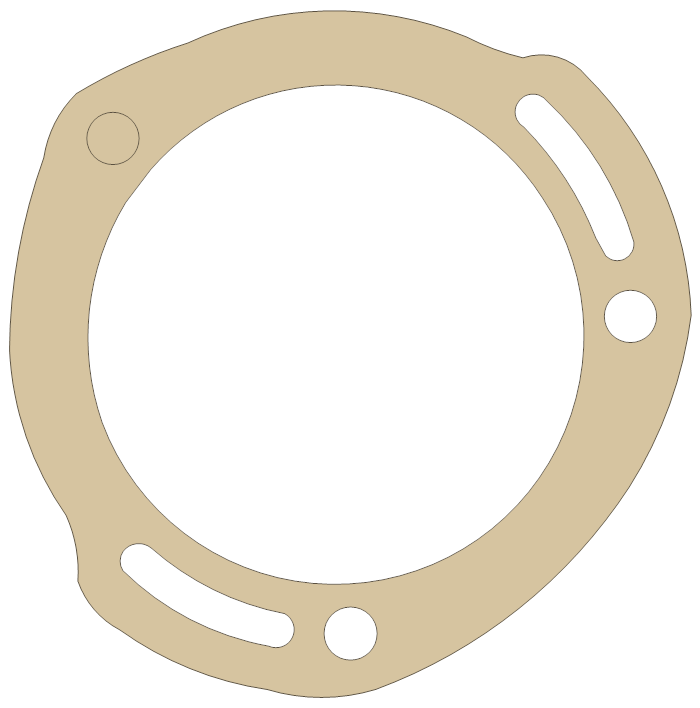Honda ATC110 Point Base gasket outline