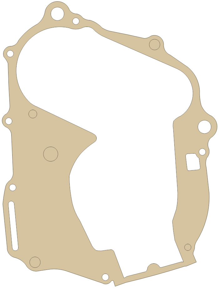 Honda Crankcase gasket outline, OEM 11191-968-010, A material