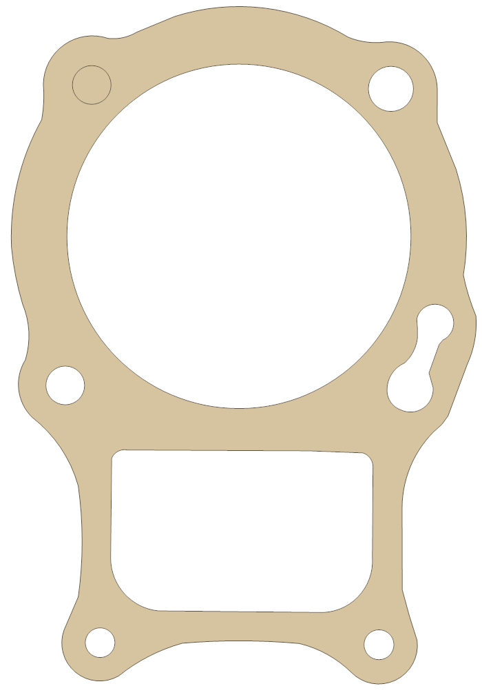 Honda TRX250X Cylinder gasket outline