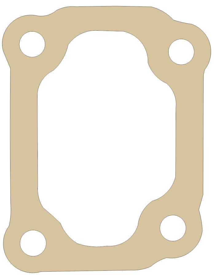 Honda ATC110 Cylinder Head Cover gasket outline