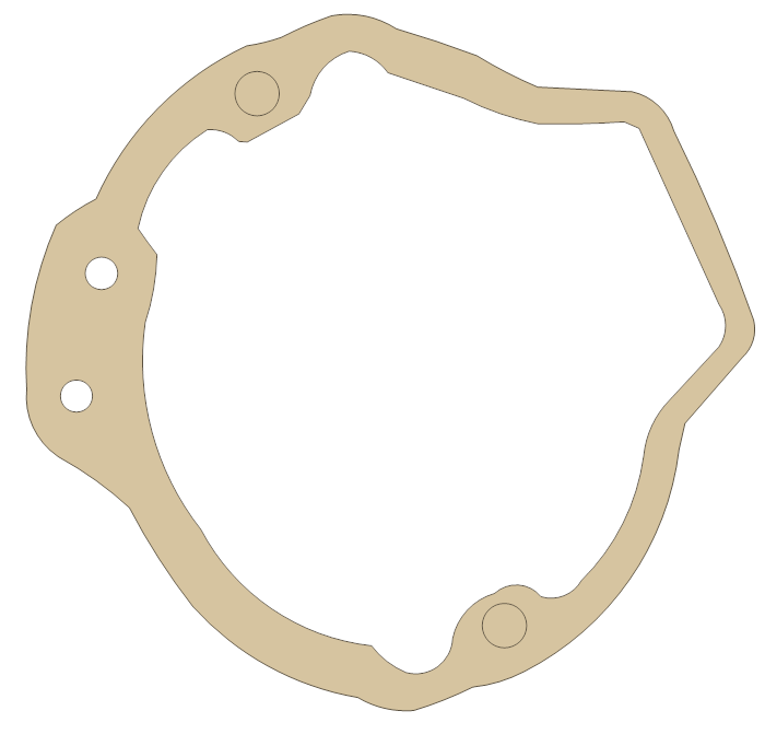 Honda ATC185 Pulse Generator Cover gasket outline