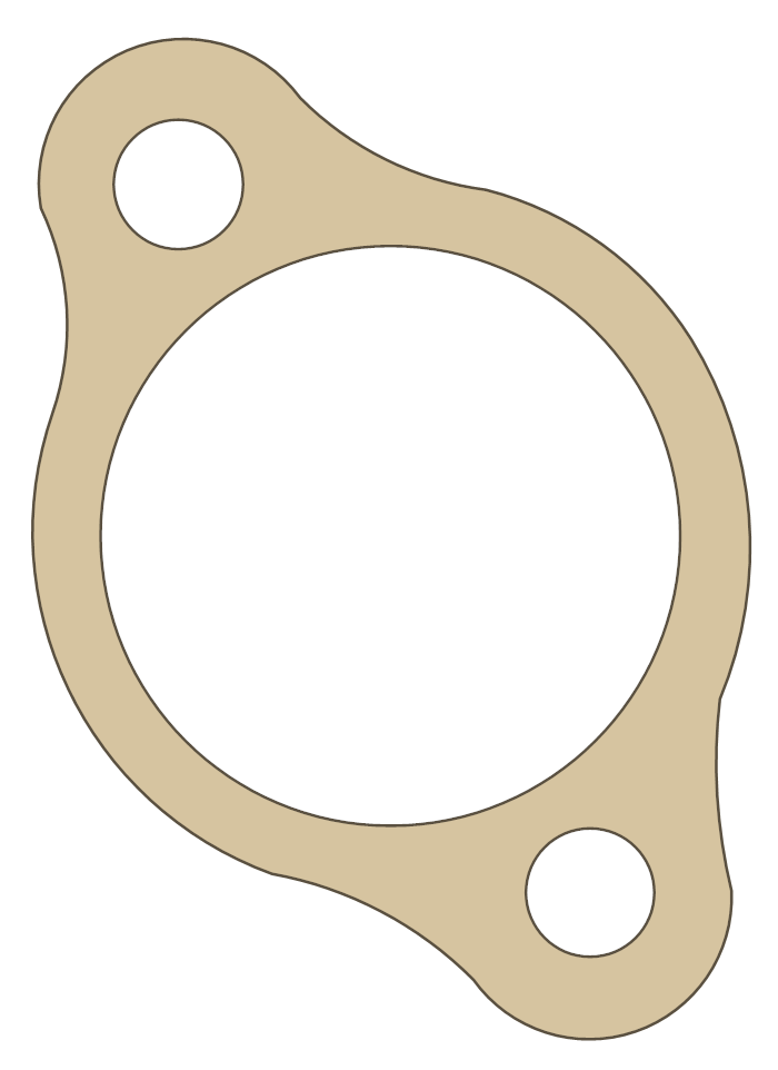 Honda Tensioner gasket outline, OEM 12194-HB3-000, A material