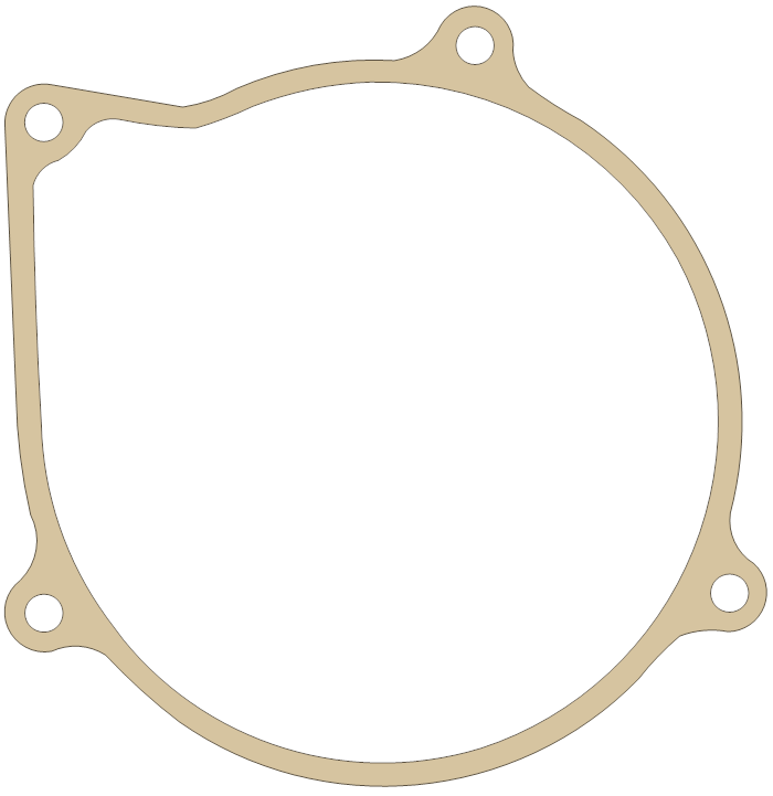 Honda Recoil Starter gasket outline, OEM 28411-HB6-000, A material