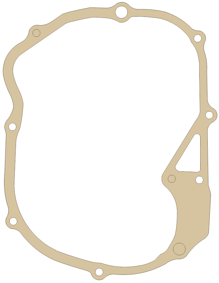Honda ATC125M R. Crankcase Cover gasket outline