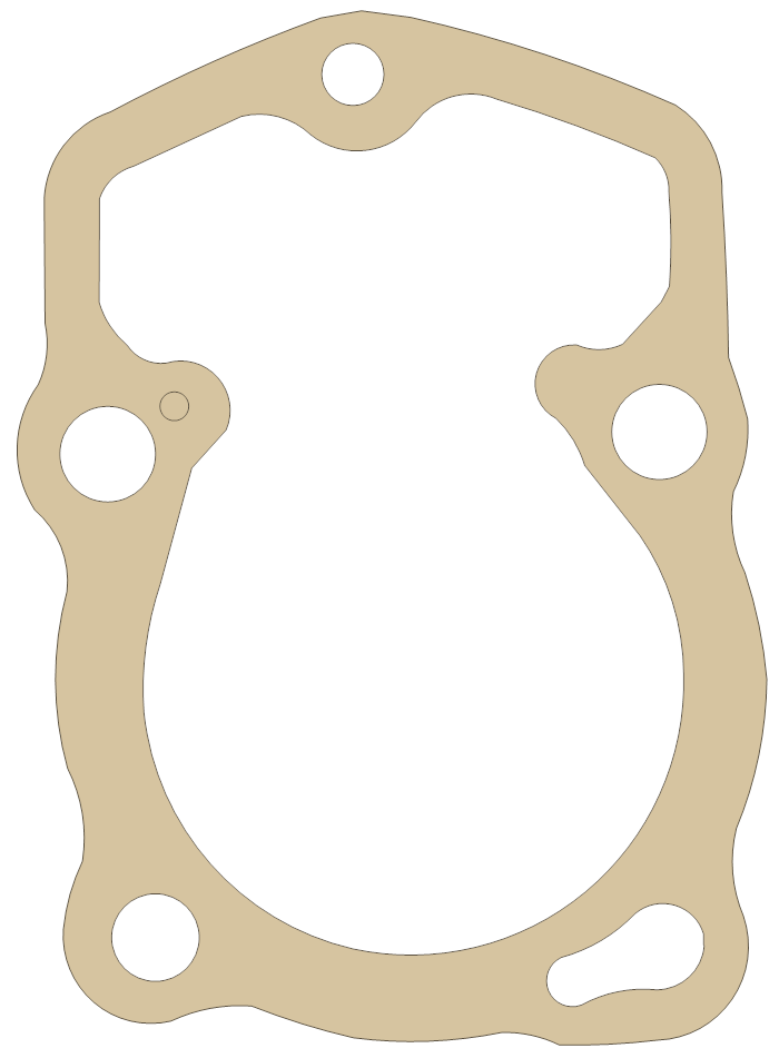 Honda TL125 Cylinder gasket outline