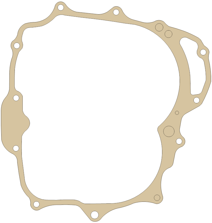 Honda R. Cover gasket outline, OEM 11393-HB6-306, A material