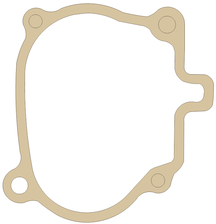 Honda Sub Trans Cover gasket outline, OEM 11693-968-306, A material