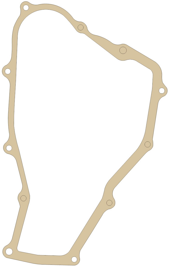 Honda Clutch Cover gasket outline, OEM 11395-KA5-740, A material