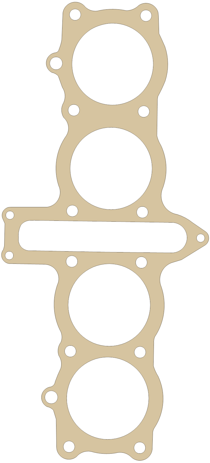 Honda Cylinder Base gasket outline, OEM 12191-ME5-000, A material