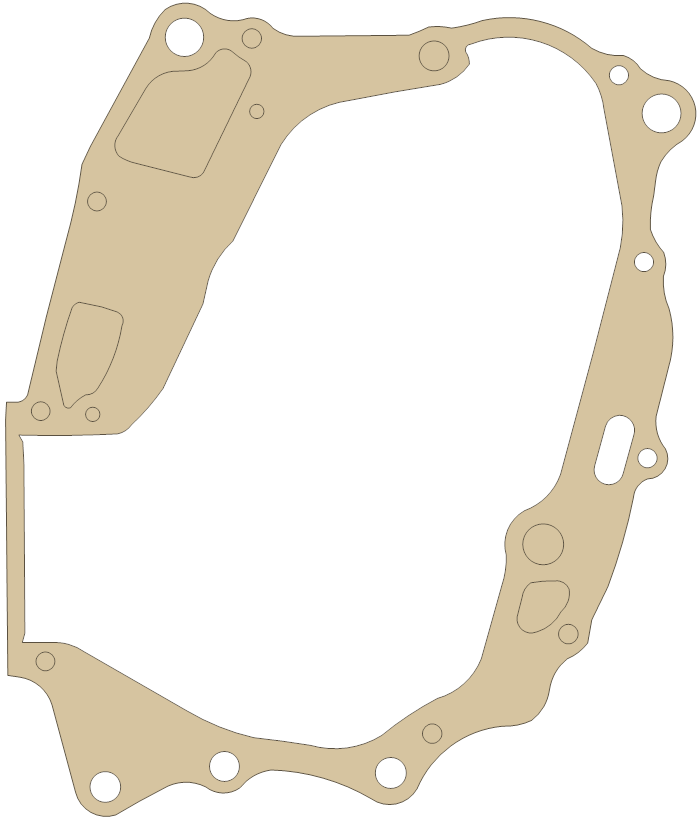 Honda 11191-437-000 gasket outline, OEM 11191-437-000, A material