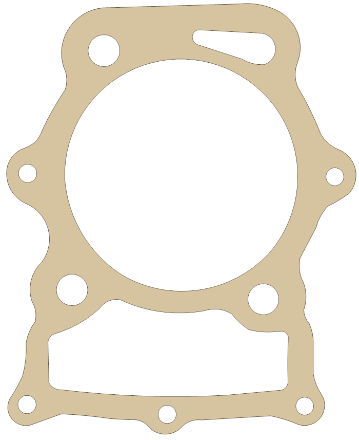 Honda 12191-329-010 gasket outline, OEM 12191-329-010, A material