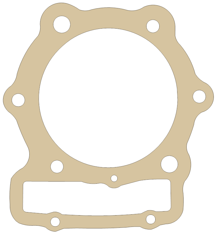 Honda XL500 Cylinder gasket outline