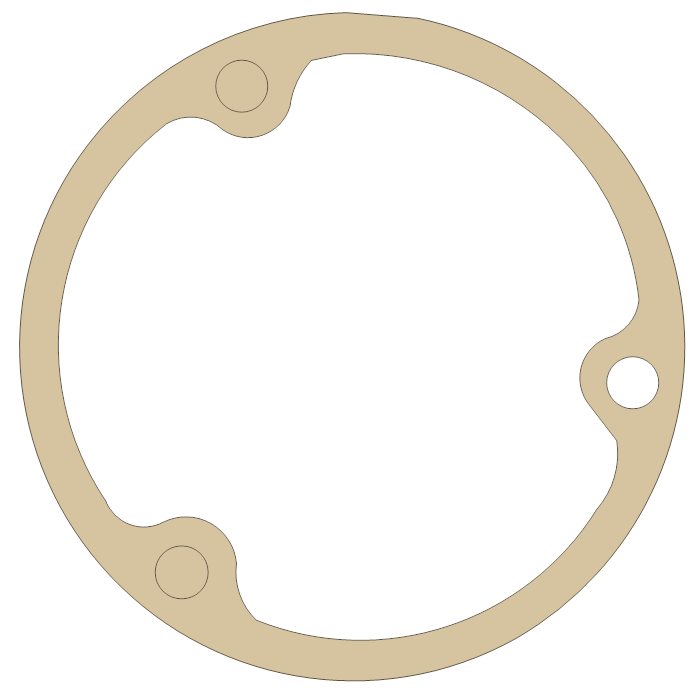 Honda TLR200 Oil Filter Cap gasket outline