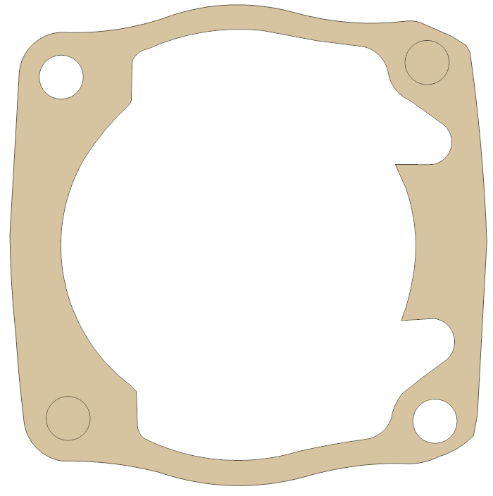 Honda CR450R Cylinder gasket outline