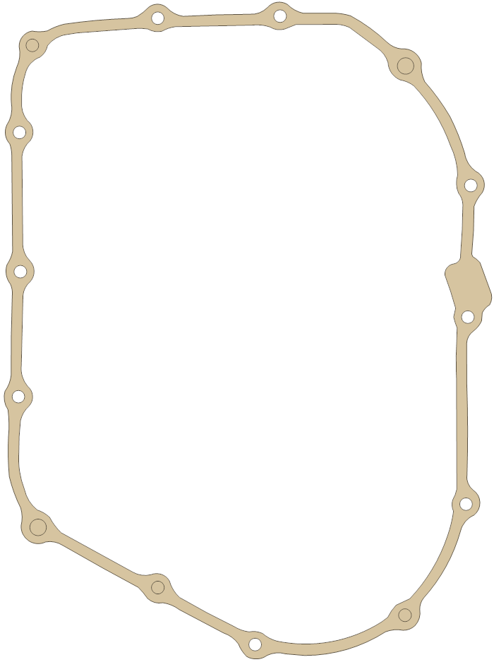 Honda 11372-MG8-000 gasket outline, OEM 11372-MG8-000, A material