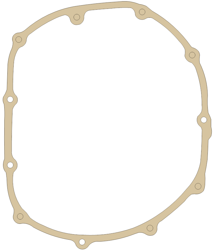 Honda CBR1000F Clutch Cover gasket outline