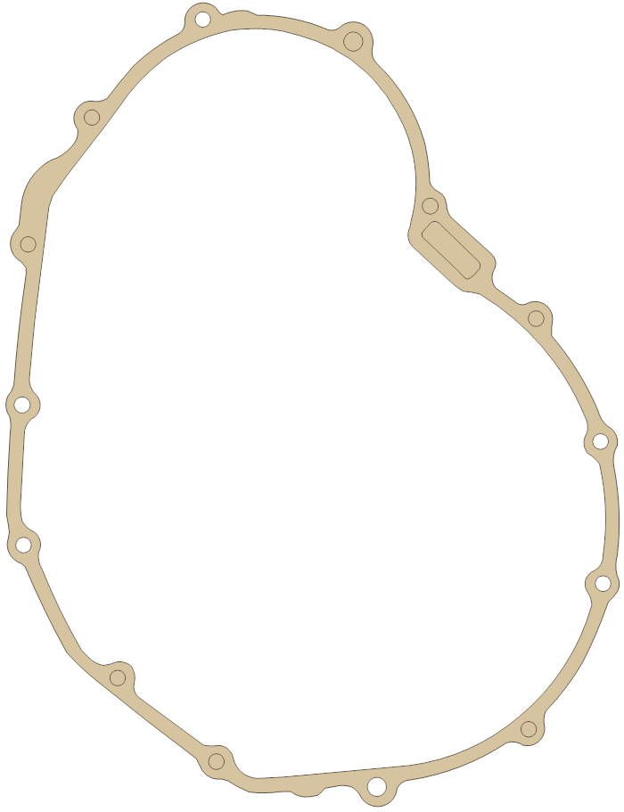 Honda CBR600F Right Cover gasket outline