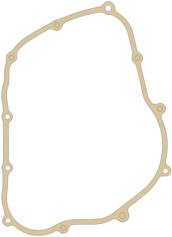 Honda 11394-MK2-000 gasket outline, OEM 11394-MK2-000, A material