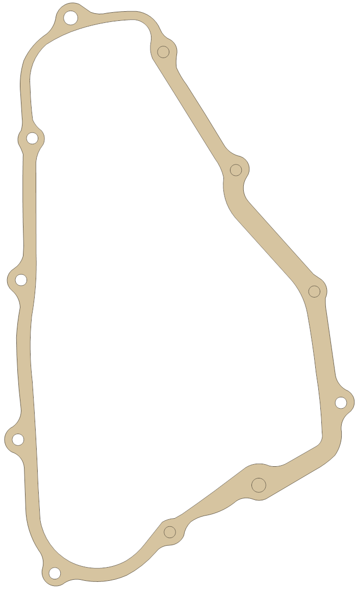 Honda Clutch Cover gasket outline, OEM 11395-KA5-690, A material