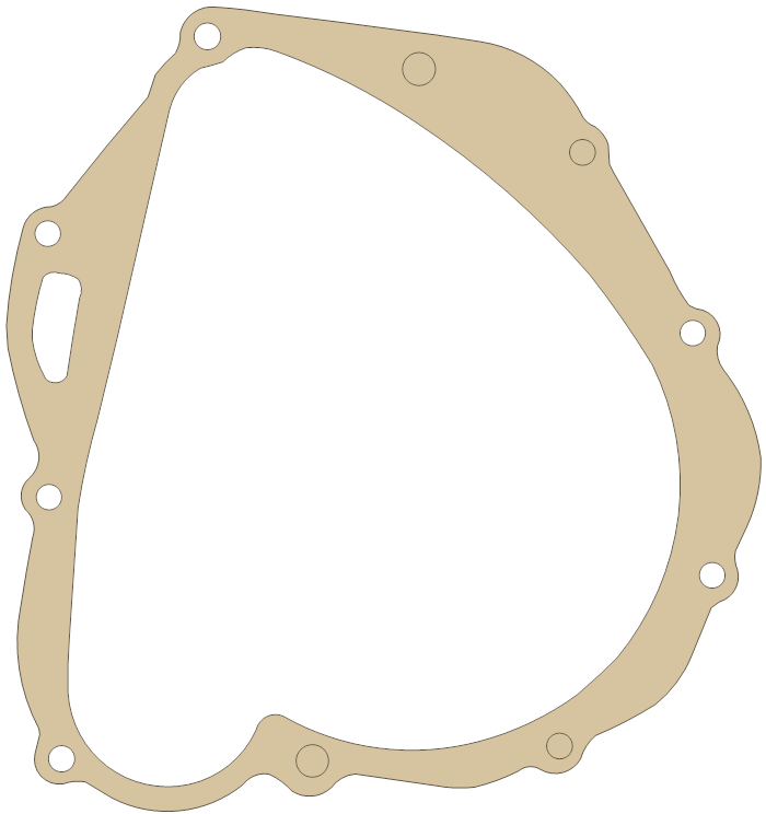 Honda 11394-333-020 gasket outline, OEM 11394-333-020, A material