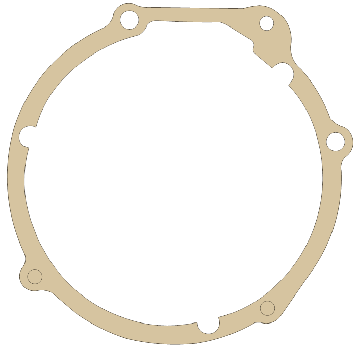 Honda 11691-333-000 gasket outline, OEM 11691-333-000, A material