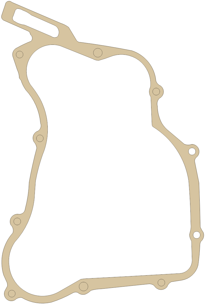Honda L. Cover gasket outline, OEM 11394-KZ4-A90, A material