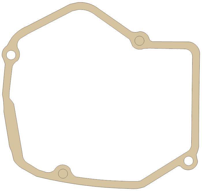 Honda L. Cover gasket outline, OEM 11352-KZ4-L10, A material
