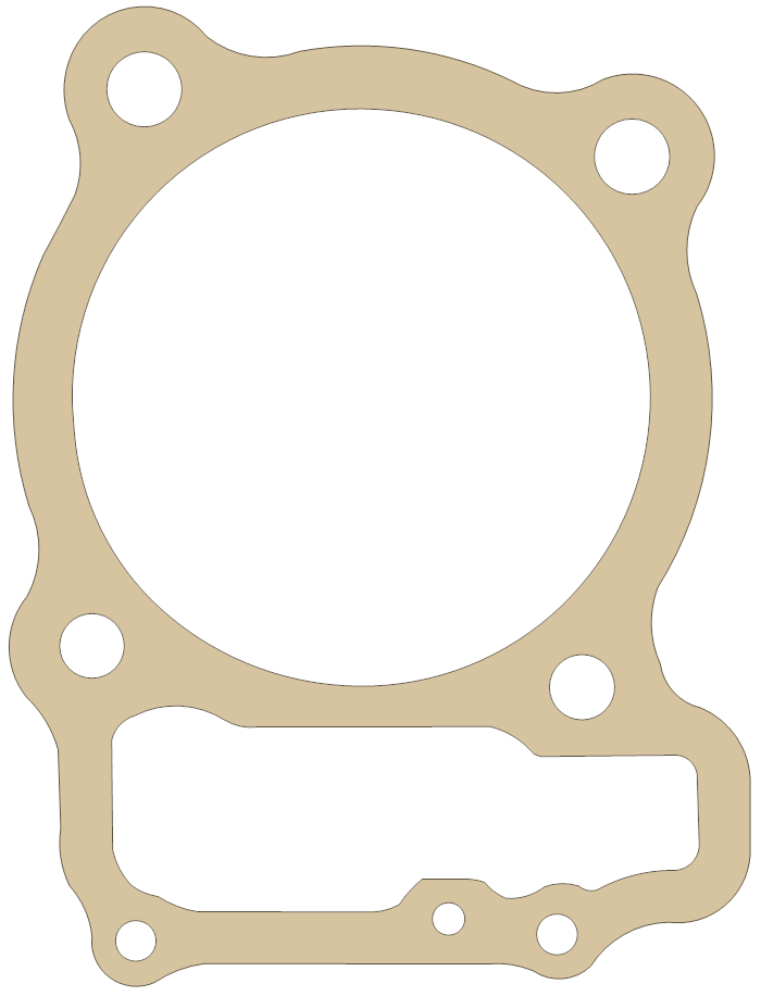 Honda Cylinder gasket outline, OEM 12191-KCY-671, A material