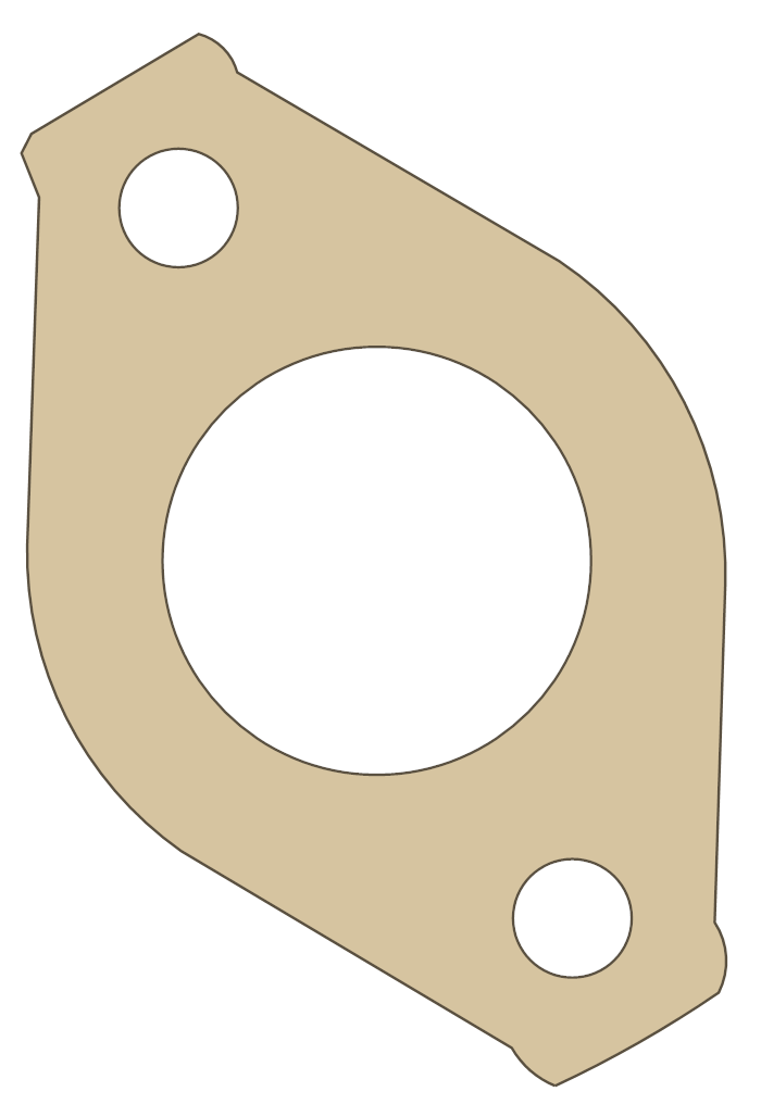 Honda TRX90 Insulator gasket outline
