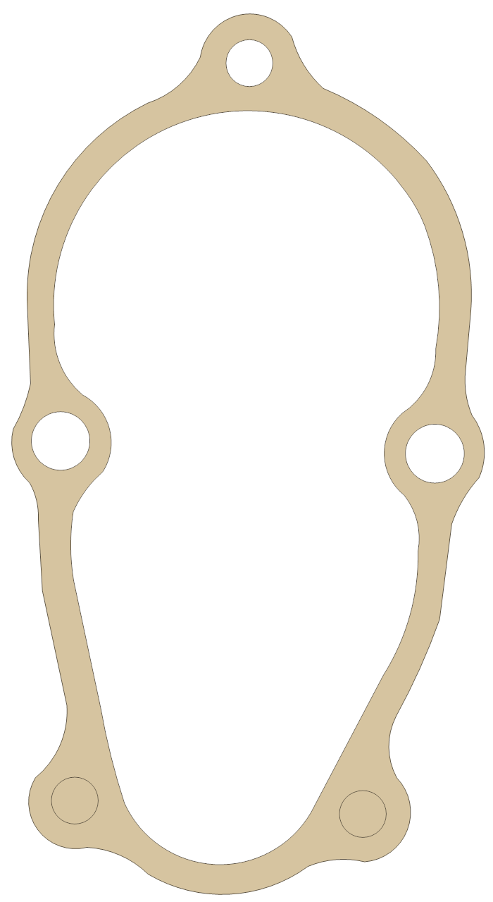 Honda TRX300FW Starter Gear Cover gasket outline