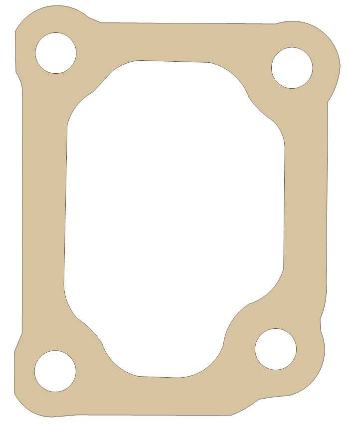 Honda ATC110 Cylinder Head Cover gasket outline
