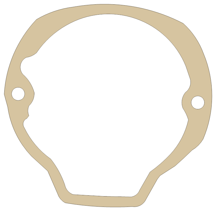 Honda ATC110 Point Cover gasket outline