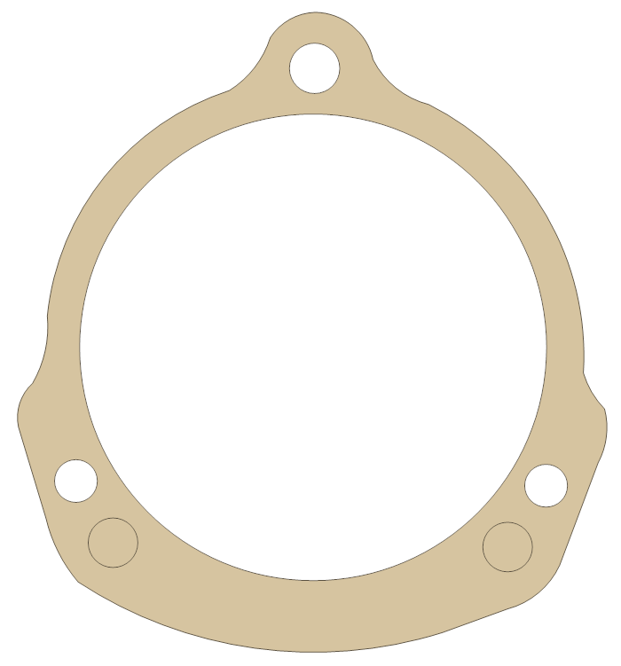 Honda Point Base gasket outline, OEM 30392-121-630, A material