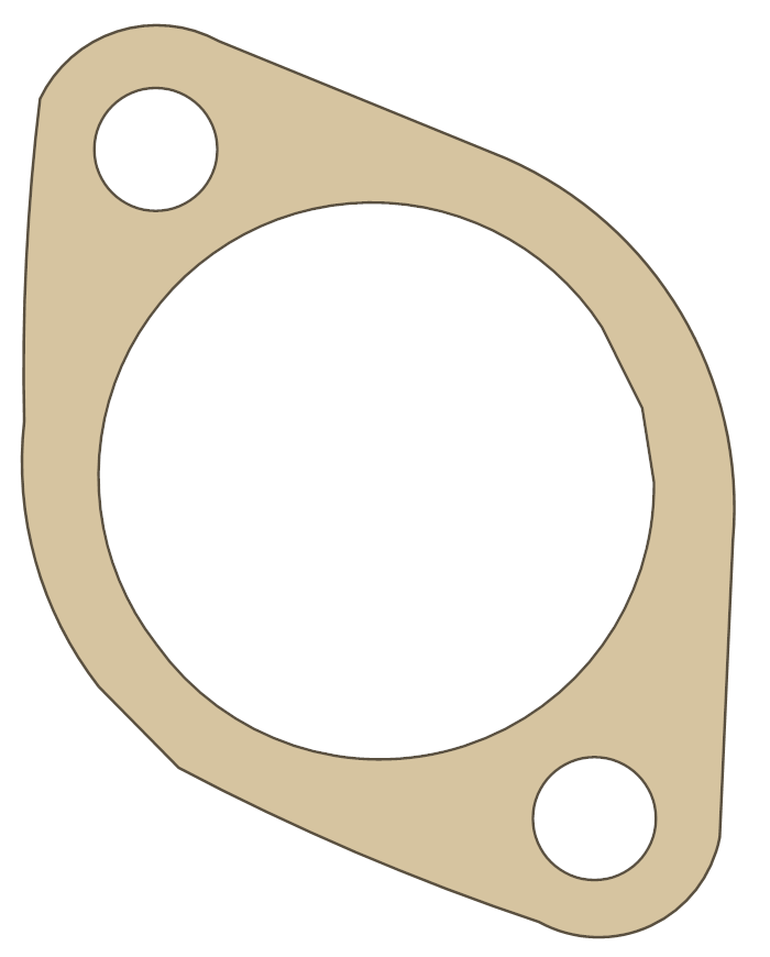 Honda Tensioner gasket outline, OEM 14523-HM7-000, A material