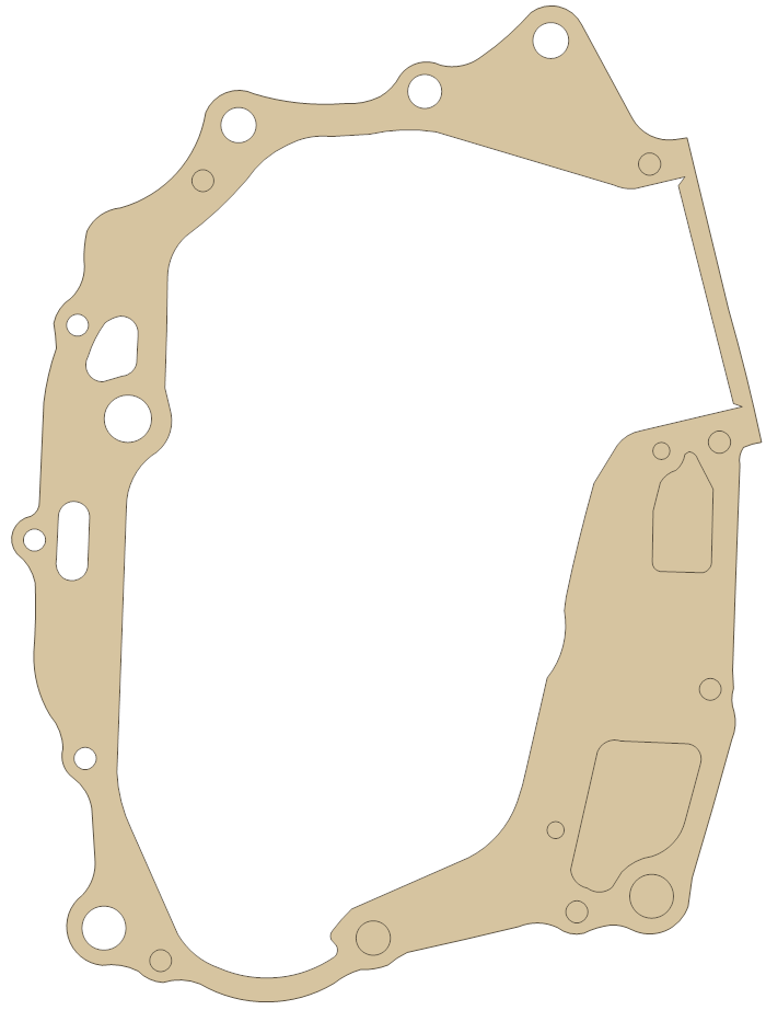 Honda ATC185 Crankcase gasket outline