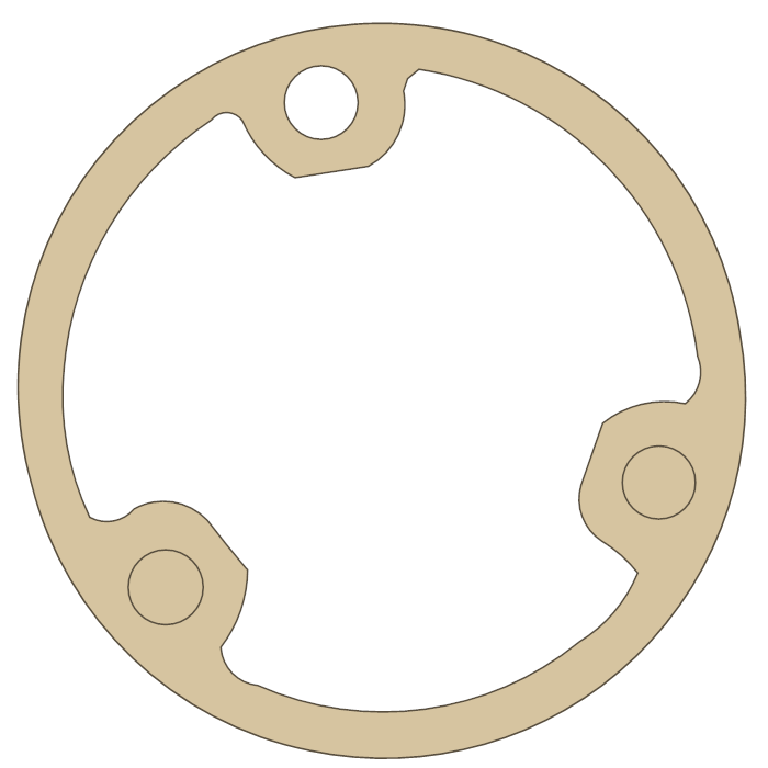 Honda ATC185 Oil Filter gasket outline
