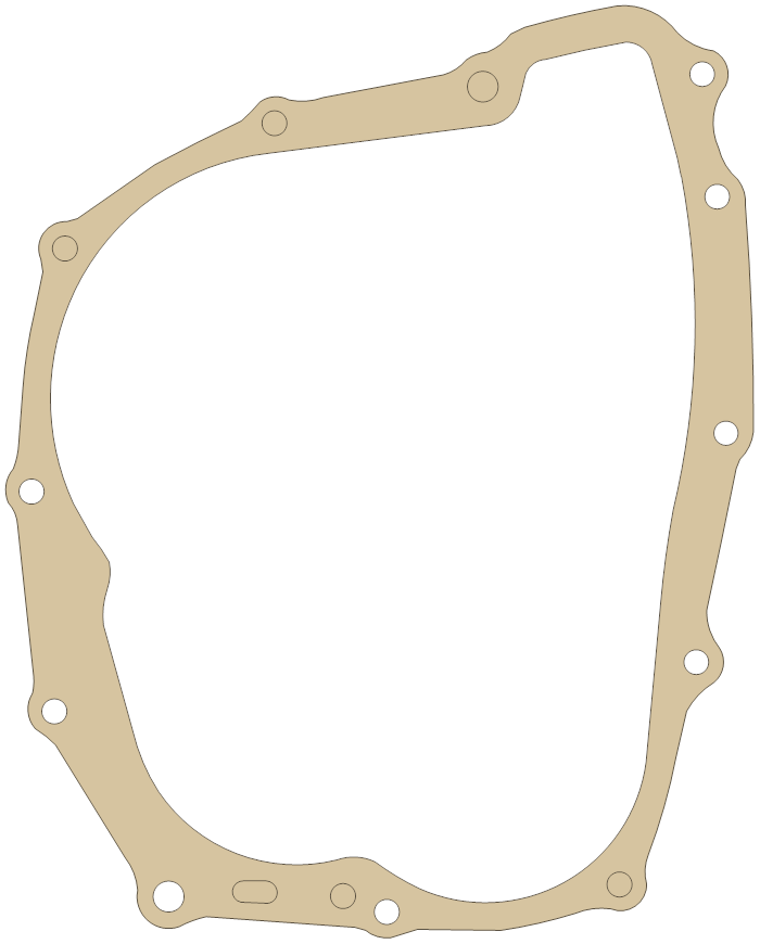 Honda ATC185S R. Crankcase Cover gasket outline