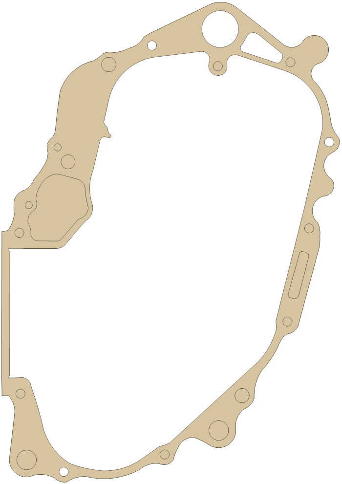 Honda Crankcase gasket outline, OEM 11191-HN1-000, A material