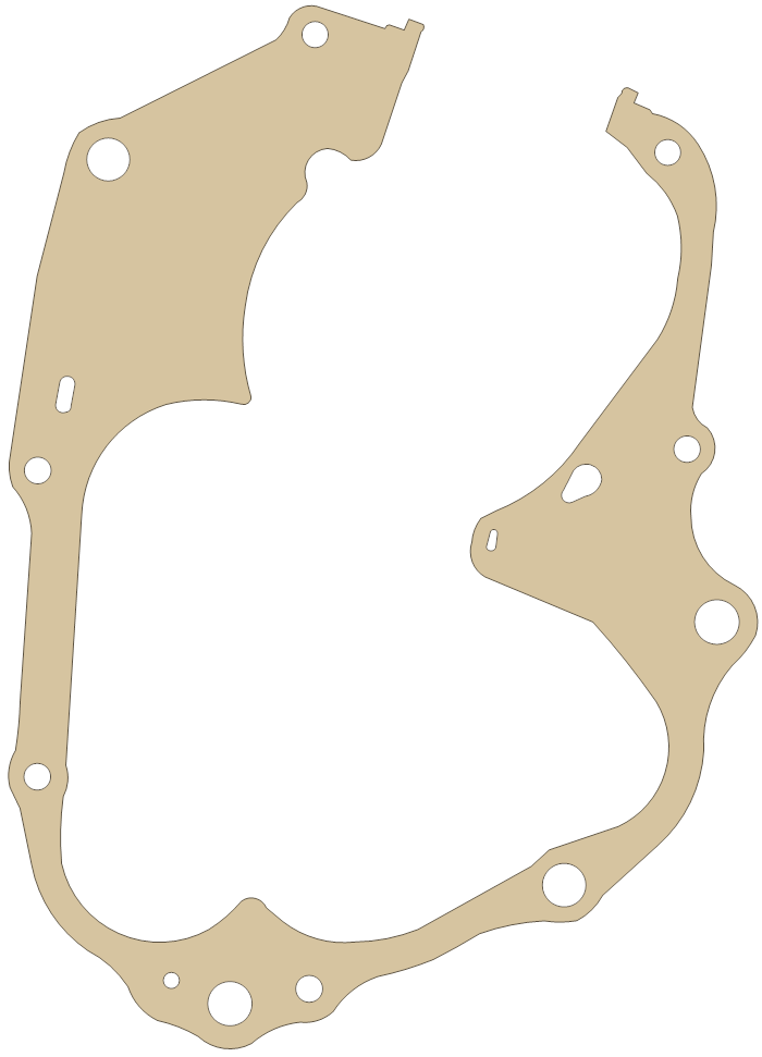 Honda Crankcase gasket outline, OEM 11191-035-060, A material