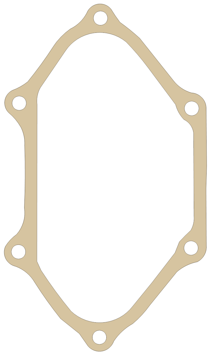Honda 12329-333-010 gasket outline, OEM 12329-333-010, B material