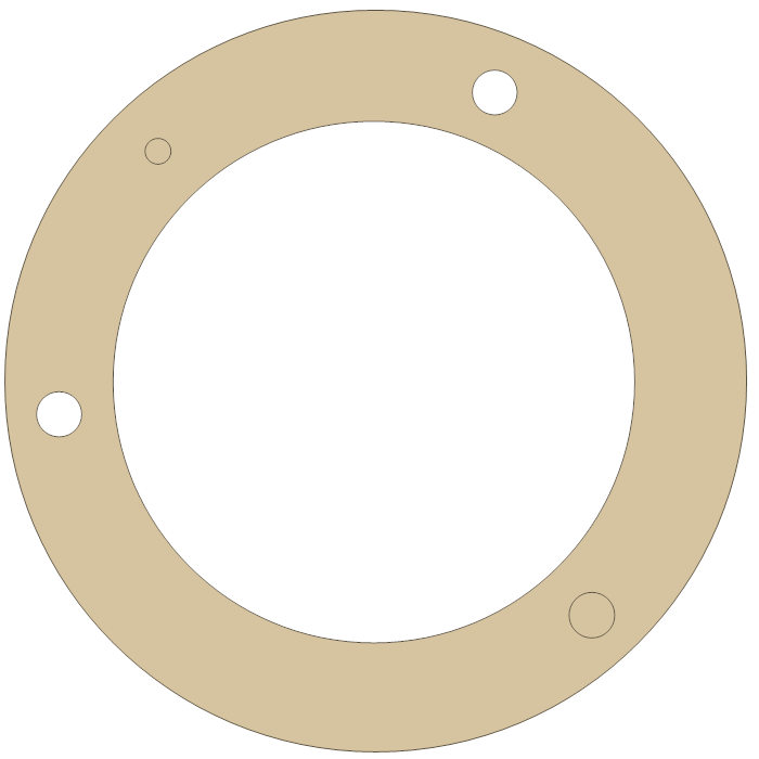 Honda Oil Filter Cover gasket outline, OEM 15491-286-000, A material