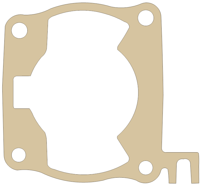 Honda CR125R Base gasket outline