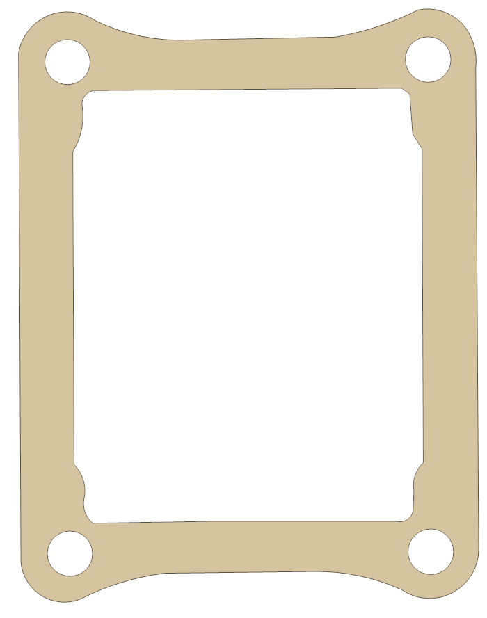 Honda Reed Valve gasket outline, OEM 14132-KZ4-620, B material