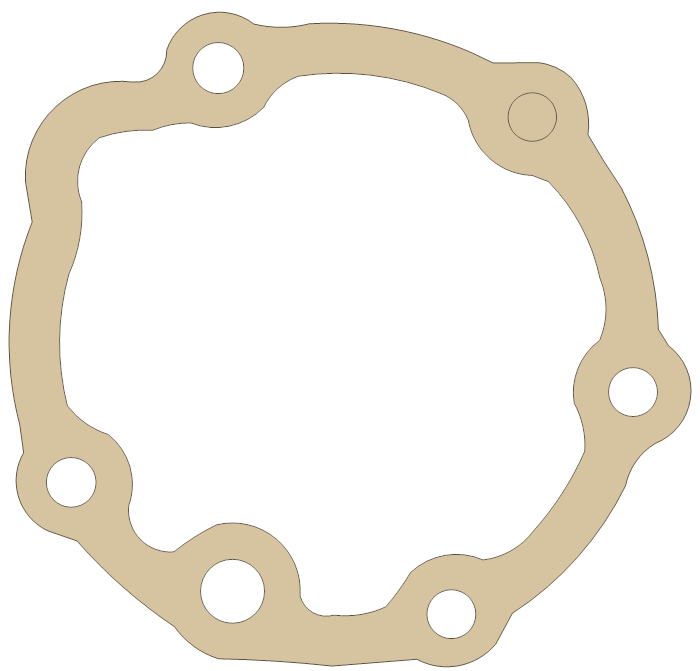 Honda CB750A Case Cap gasket outline