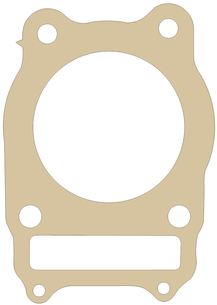Honda Cylinder gasket outline, OEM 12191-HA0-000, A material