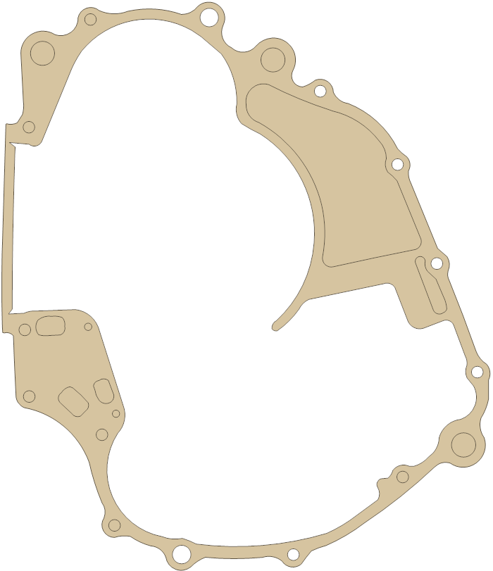Honda TRX300 Crankcase gasket outline