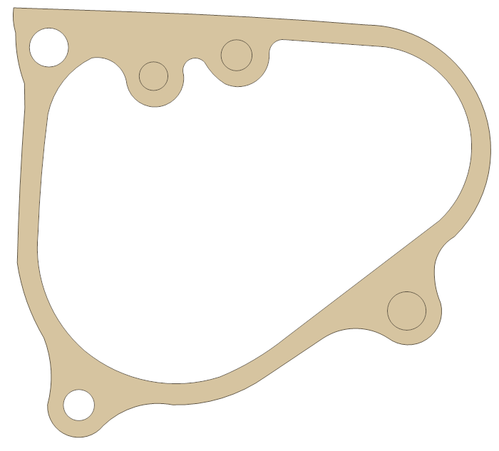 Honda Starter Cover gasket outline, OEM 11365-MM8-881, A material